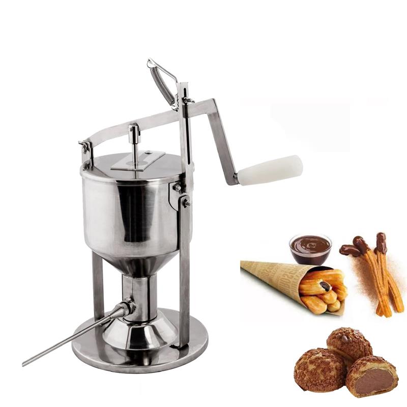 デスクトップ 充填機 手動ドーナツ充填機 手動クリーム充填機 業務用 ベーキングツール スイーツ クリーム絞り器 304ステンレス製 シュークリーム注入具マシン 5000ML ジャム充填機 パンコアクリーム充填機 手動パフ充填機 手動シュークリーム充填機