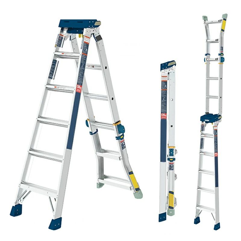 軽量 おしゃれ 梯子 多機能 アルミ合金 工事現場・家庭対応 電球の取替に 3in1 C:ハイエンド 長寿命 は..