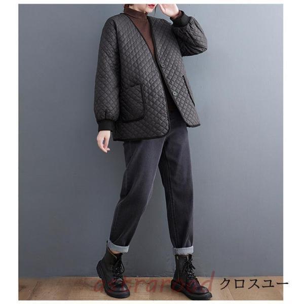 ジャケット ゆったり レディース 冬 代 中綿ジャンパー コート 秋冬 アウター 代 あったか暖かい 代 中綿コート 代 軽い キルティングコート 3