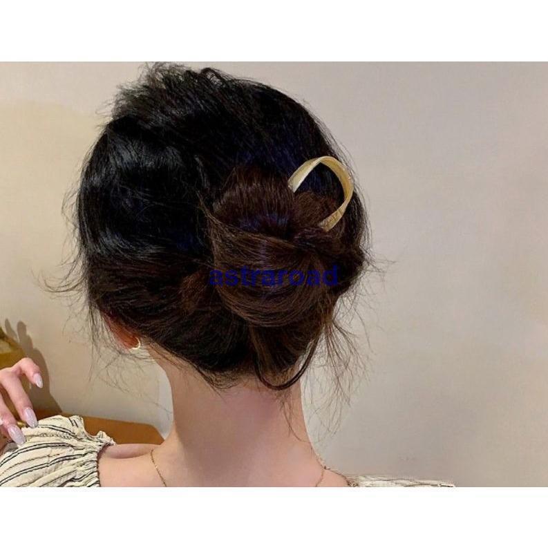 おしゃれ 婦人用 レディース 髪飾り 髪留め シンプル かんざし U型ピン まとめ髪 簪 ヘアアクセサリー デイリ Uピン おしゃれ 女性