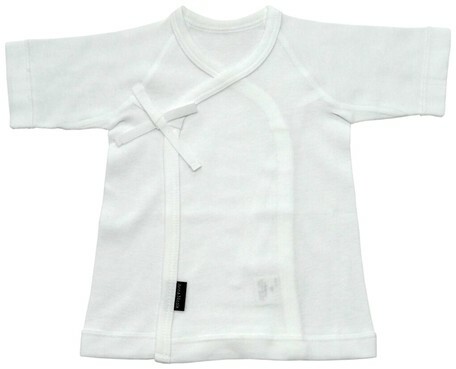 新生児 肌着 日本製 肌に優しい 短肌着 50cm 立体裁断 無地 フライス オールシーズン ホワイト ふたご 双子 2