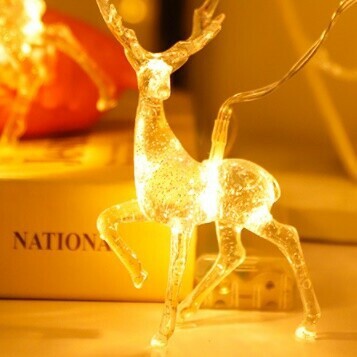 イルミネーション トナカイ クリスマス飾り 装飾ライト LED電飾 暖色 1.5m クリス...