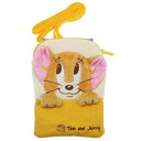 クリップポケット トムとジェリー マスコットポケットポーチ ショルダー付き ジェリーポーチ Tom & Jerry キッズ 学校 ふたご 双子
