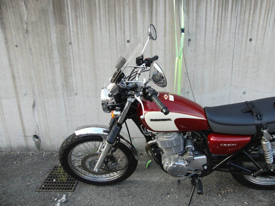 1年保証付 メンテナンスクロス付！ホンダ CB400SS 汎用ウインドスクリーン ws-02クリア スモーク ウインドシールド 風防 シールドスクリーン ウインドプロテクター バイク 2