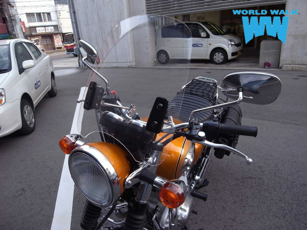 【1年保証付】 【メンテナンスクロス付！】W800 W650 W400 汎用大型スクリーン バイザー シールド 風防 クリア スモーク