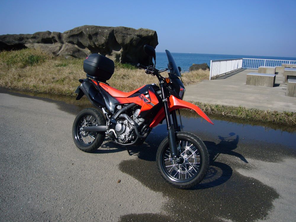 1年保証付 CRF250M対応 リアボックス トップケース 汎用 フォーカラーレンズ リアボックス 30L フラップ式 お買い物マラソン 開催