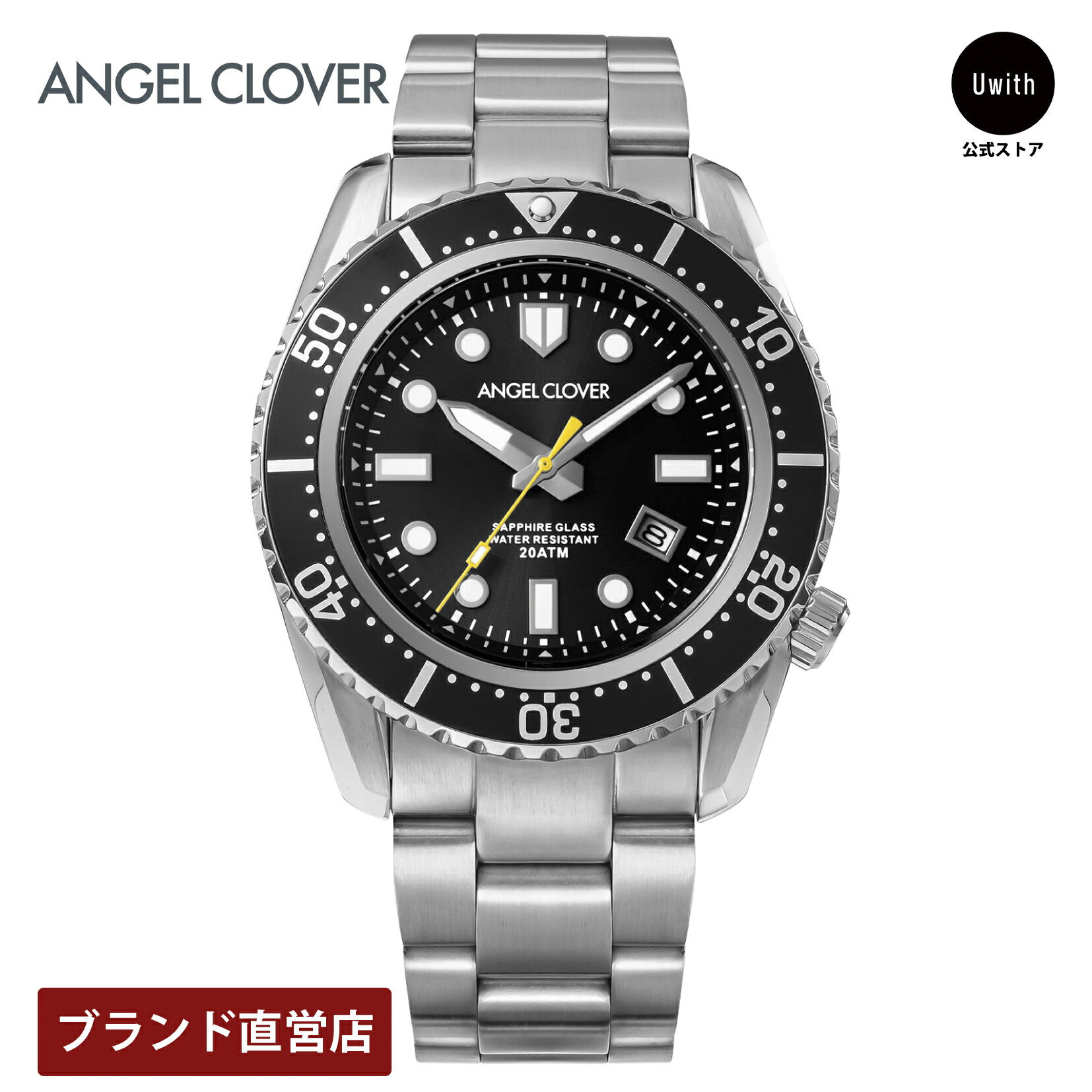 【レビュー特典あり】【ブランド直営店】ANGEL CLOVER エンジェルクローバー SEA CRUISE SOLAR ソーラー電池 メンズ ブラック SCS42SBK