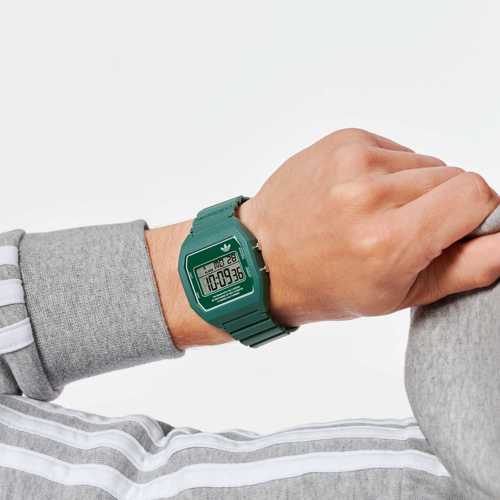 【レビュー特典あり】【正規販売店】アディダス adidas メンズ レディース 腕時計 DIGITAL TWO デジタルツー グリーン AOST23558 クォーツ 時計 5気圧防水