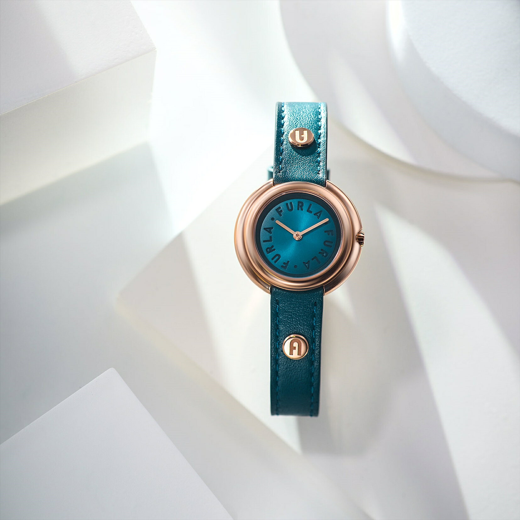 【トートバッグプレゼント】 フルラ FURLA 腕時計 アイコン シェイプ ブルーグリー...