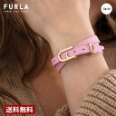 フルラ FURLA レディース ブレスレット ピンク レザー エコレザー ジュエリー アクセサリー ギフト バックルブレスレット