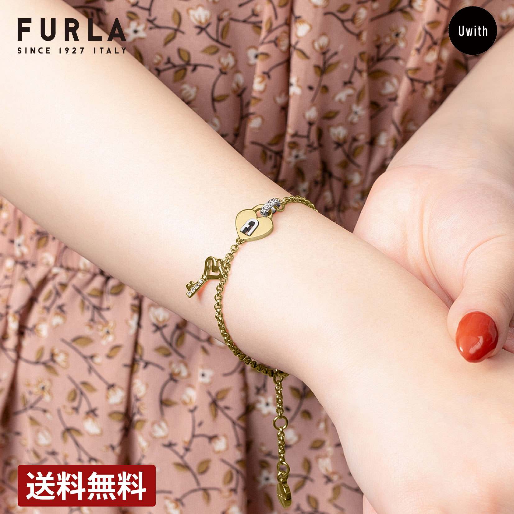 ＼お買い物マラソンP10倍 ★5/16まで／【公式ストア】FURLA ACCESSORY フルラ ブレスレット バングル LOVING PADLOCK BRACELET FLA-FJ0812BTU 人気 ギフト プレゼント 記念日 大人 かわいい