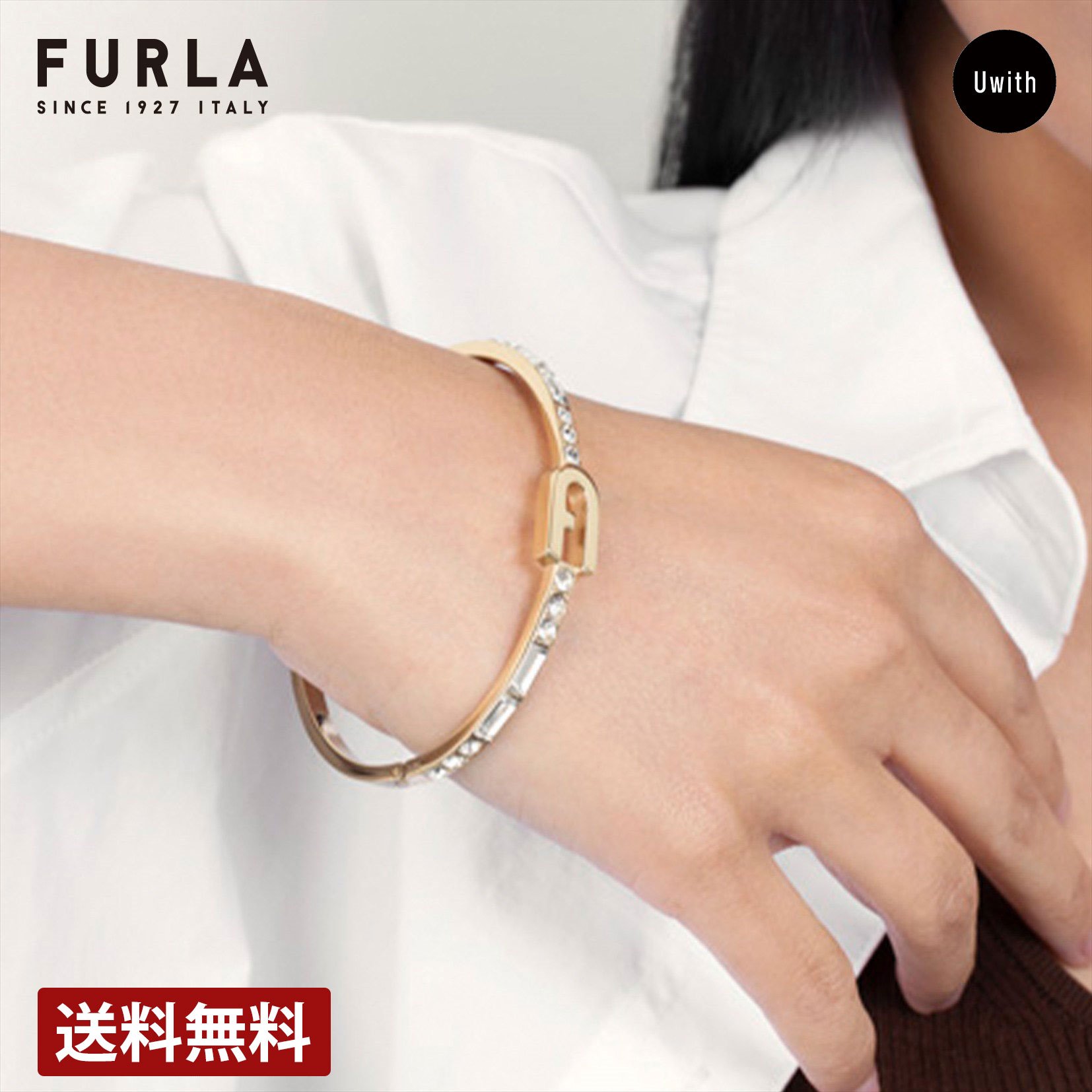 ＼お買い物マラソンP10倍 ★5/16まで／【公式ストア】FURLA ACCESSORY フルラ ブレスレット バングル FURLA SPARKLING BANGLE - FJ2020BTL人気 ギフト プレゼント 記念日 大人 かわいい