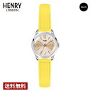 【ポイント10倍】【ブランド直営店】ヘンリーロンドン HENRY LONDON レディース 腕時計 イエロー HL25S0297 クォーツ 時計 日常生活防水 ペアウォッチ カップル プレゼント