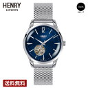 \GW限定P10倍/HENRY LONDON ヘンリーロンドン HERITAGE SIGNATURE 自動巻 メンズ、レディース ブルー HL39-AS-045...