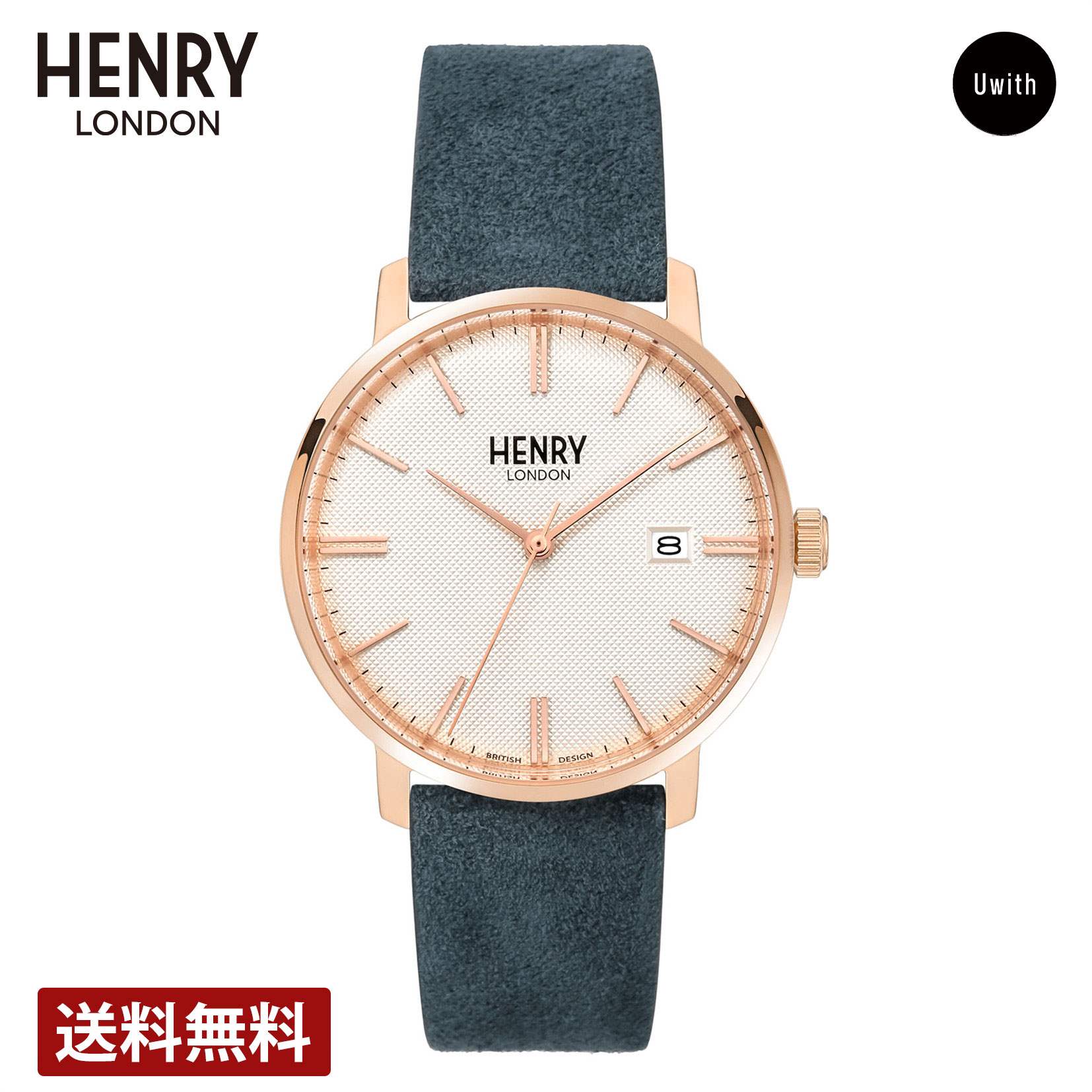＼期間限定P10倍／【公式ストア】HENRY LONDON ヘンリーロンドン 腕時計 REGENCY SUEDE クォーツ ホワイト HL40-S-0358 ブランド イギリス 時計