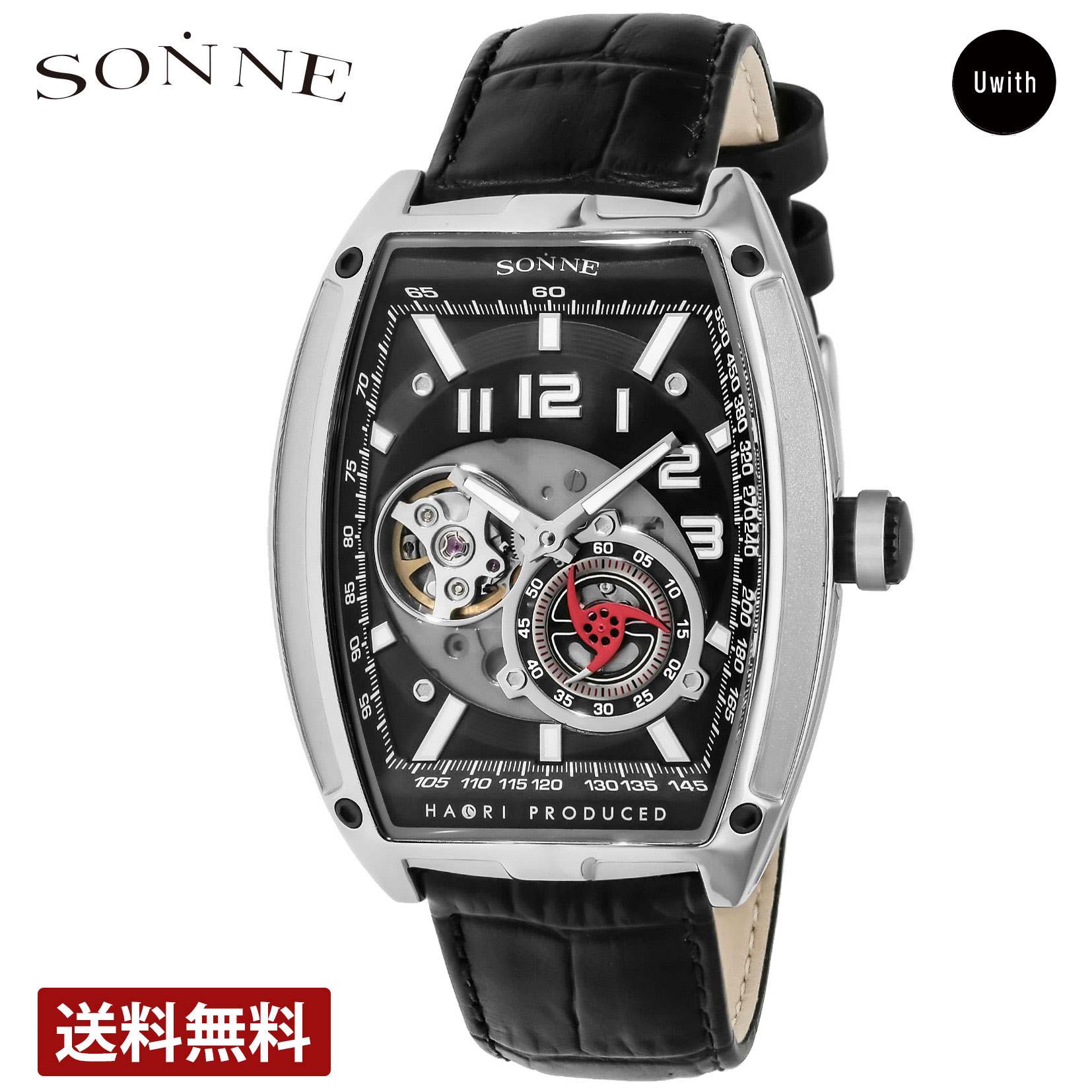 【公式ストア】SONNE ゾンネ メンズ腕時計 日本製 ×ハオリ N029 watch SO-N029SSBK ブランド 時計