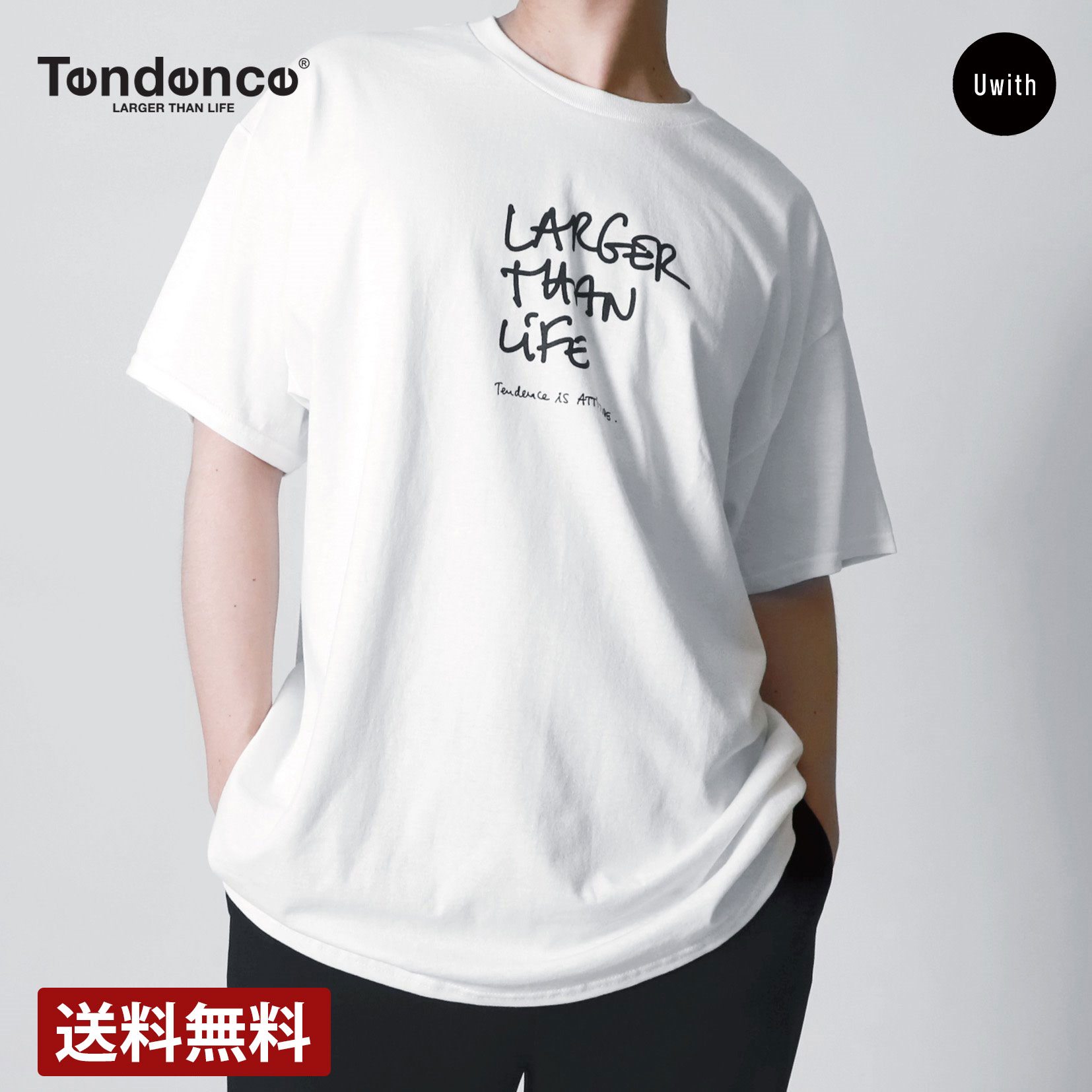 【公式ストア】TENDENCE テンデンス 腕時計 Tシャツ Lサイズ ホワイト 22SSORGTEE-WH-L