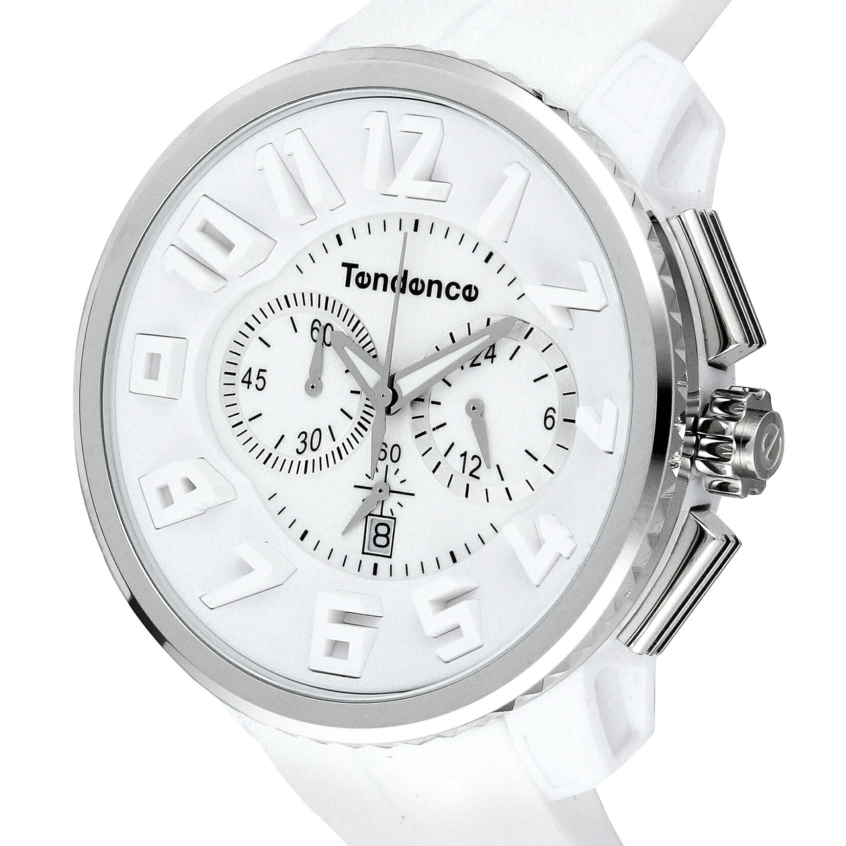 【レビュー特典あり】【ブランド直営店】テンデンス TENDENCE メンズ レディース 腕時計 ガリバー ラウンド 50mm TG036013 ホワイト クォーツ 時計 ブランド 10気圧防水 シリコン