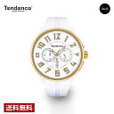 ＼お買い物マラソンP10倍／【公式ストア】TENDENCE テンデンス 腕時計 ガリバーラウンドクロノ クォーツ ホワイト TY046019 4年保証