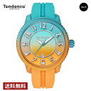 テンデンス ＼お買い物マラソンP10倍／【公式ストア】TENDENCE テンデンス 腕時計 ディカラーミディアム クォーツ レディース オレンジ×エメラルドグリーン TY933002 4年保証