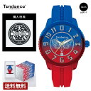 【レビュー特典あり】【ブランド直営店】テンデンス TENDENCE メンズ レディース 腕時計 ウルトラマン ゼロ モデル ディカラー ミディアム TY933004 ブルー レッド 時計 ブランド 10気圧防水