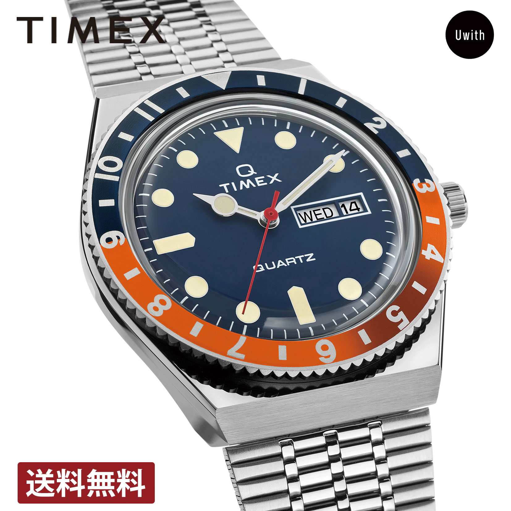 ＼期間限定P10倍／【公式ストア】TIMEX タイメックス Q TIMEX クォーツ ネイビー TW2U61100 時計 人気 ブランド