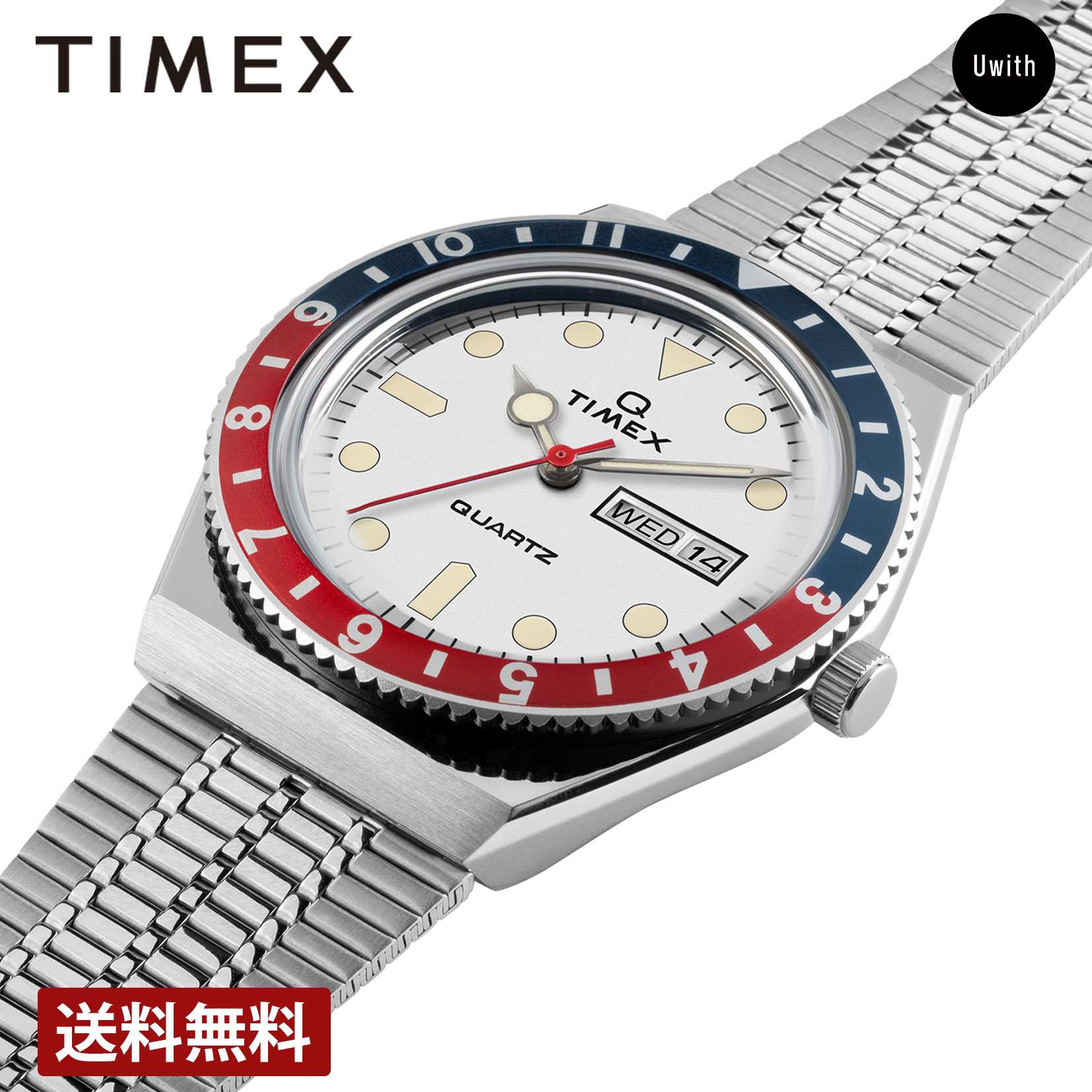 ＼期間限定P10倍／【公式ストア】TIMEX タイメックス Q TIMEX クォーツ ホワイト TW2U61200 時計 人気 ブランド