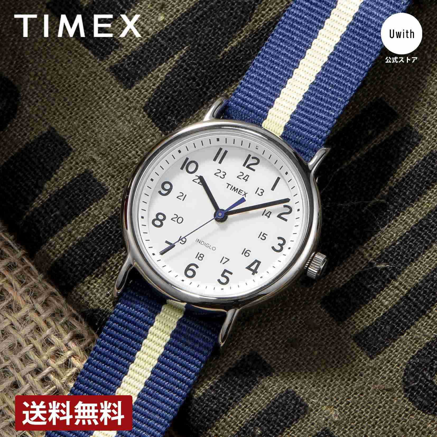 楽天Uwith楽天市場店＼お買い物マラソンP10倍／【公式ストア】TIMEX タイメックス ウィークエンダー 芸能人着用シリーズ リボンベルト カジュアル アメカジ レトロファッション チープシック ホワイト TW2U84500（T2P142） ジェンダーレス 時計 人気 ブランド