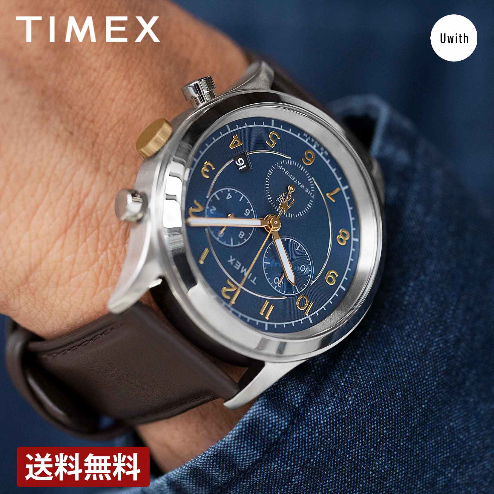 楽天Uwith楽天市場店＼期間限定P10倍／【公式ストア】TIMEX タイメックス ウォーターベリー トラディショナル クロノグラフ Watch TX-TW2V28600 時計 人気 ブランド