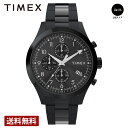 【ポイント10倍】【ブランド直営店】TIMEX タイメックス ドレス クロノグラフ クォーツ メンズ、レディース ブラック TW2Y01600 時計 腕時計 ブランド
