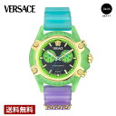 \GW限定P10倍/【公式ストア】VERSACE ヴェルサーチェ ICON ACTIVE CHRONO クォーツ ユニセックス ブラック VE8P00524 時...