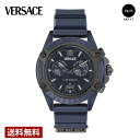 \GW限定P10倍/【公式ストア】VERSACE ヴェルサーチェ ICON ACTIVE CHRONO クォーツ ユニセックス ネイビー VE8P00624 時...