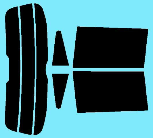 カローラルミオン (150系 ZRE152N・154N/NZE151N) カット済みカーフィルム リアセット スモークフィルム 車 窓 日よけ UVカット (99%) カット済み カーフィルム ( カットフィルム リヤセット) 車検対応