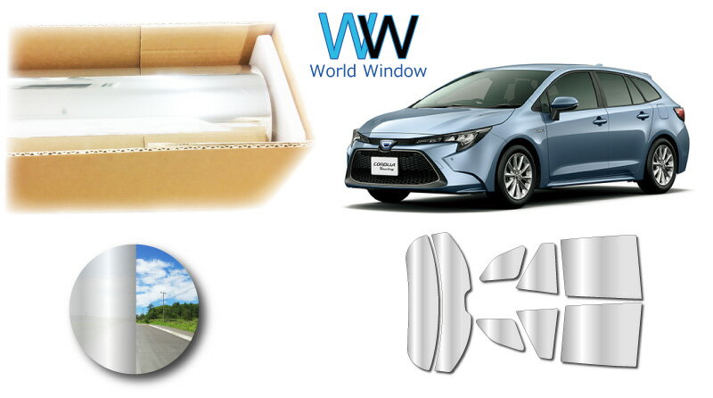 ミラータイプ フィルム トヨタ カローラ ツーリング ワゴン (NRE210W/ZRE212W/ZWE211W/ZWE214W) カット..
