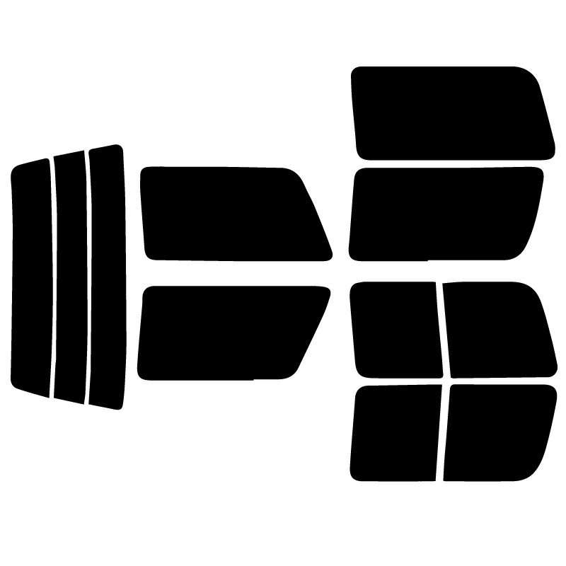 タウンエースバン 4ドア・5ドア 熱線直線タイプ用 R2#/R3# カット済みカーフィルム リアセット スモー..