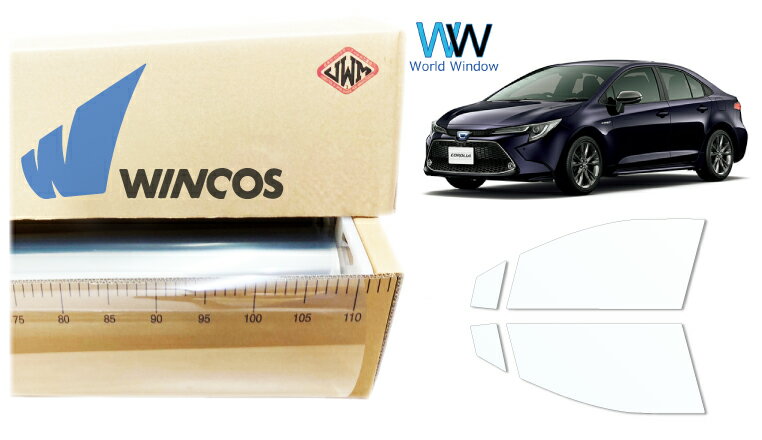 リンテック 透明遮熱フィルム WINCOS IR-90HD トヨタ カローラ セダン (NRE210/ZRE212/ZWE211/ZWE214) カット済みカーフィルム フロントドア セット クリアフィルム カットフィルム