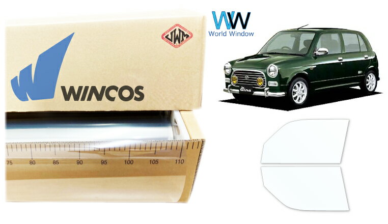 リンテック 透明遮熱フィルム WINCOS IR-90HD ダイハツ ミラ/ミラジーノ (L700S/L701S/L710S/L711S) カット済みカーフィルム フロントドア セット クリアフィルム カットフィルム