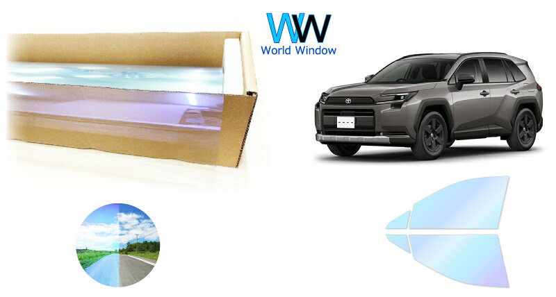 ピュアゴースト89 遮熱フィルム トヨタ RAV4 (AXAN64) カット済みカーフィルム フロントドアセット用 ゴーストフィルム カットフィルム