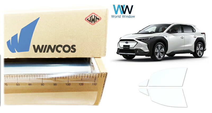 リンテック 透明遮熱フィルム WINCOS IR-90HD スバル ソルテラ (XEAM10X/XEAM11X/XEAM15X/YEAM15X) カット済みカーフィルム フロントドア セット クリアフィルム カットフィルム