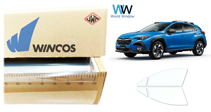 SUBARU - リンテック 透明遮熱フィルム WINCOS IR-90HD スバル クロストレック (GUD/GUE/GUF) カット済みカーフィルム フロントドア セット クリアフィルム カットフィルム
