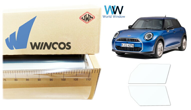 リンテック 透明遮熱フィルム WINCOS IR-90HD MINI ミニ5ドア(F65) (42GD15/52GD20) カット済みカーフィルム フロントドア セット クリアフィルム カットフィルム