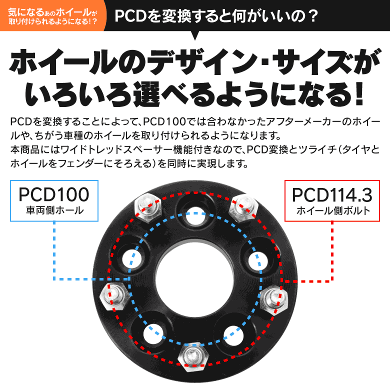 【送料無料】 シビック EK2-4/9 PCD変換 ワイドトレッド スペーサー ホール数 4H 4穴 / P.C.D 100 → 114.3 / ハブ径 60.1 / ボルトピッチ M12×P1.5 / 厚さ 20mm 【2枚1セット】 ワイトレ ホイールスペーサー ハブ アズーリ