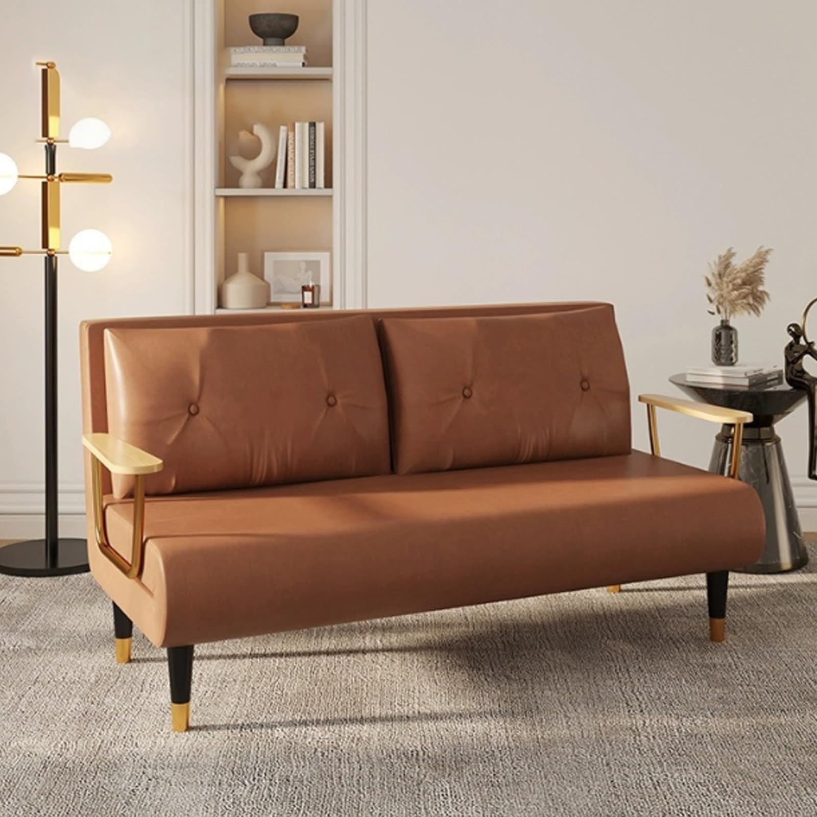 ソファーベッド 一人用 折りたたみ ソファ リクライニングソファー ローソファ シングル コンパクト 6..