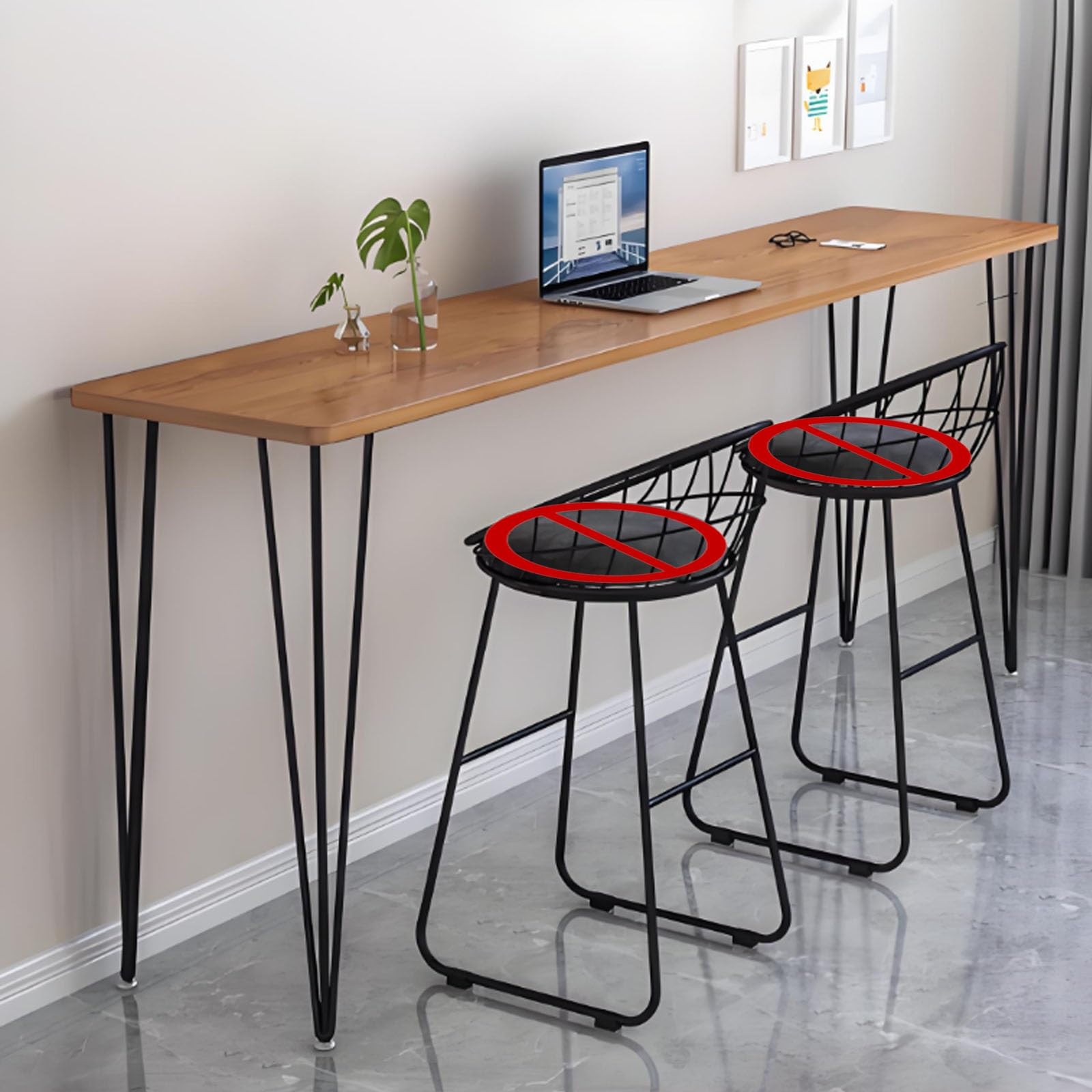 カウンターテーブル バーテーブル ハイテーブル パソコンテーブル ダイニングテーブル 高さ100cm 大型デスクトップ おしゃれ 安定した 強力な耐荷重 キッチンカウンター 家庭用、アパート、カフェ、バーに適しています コンパクト 組み立て簡単