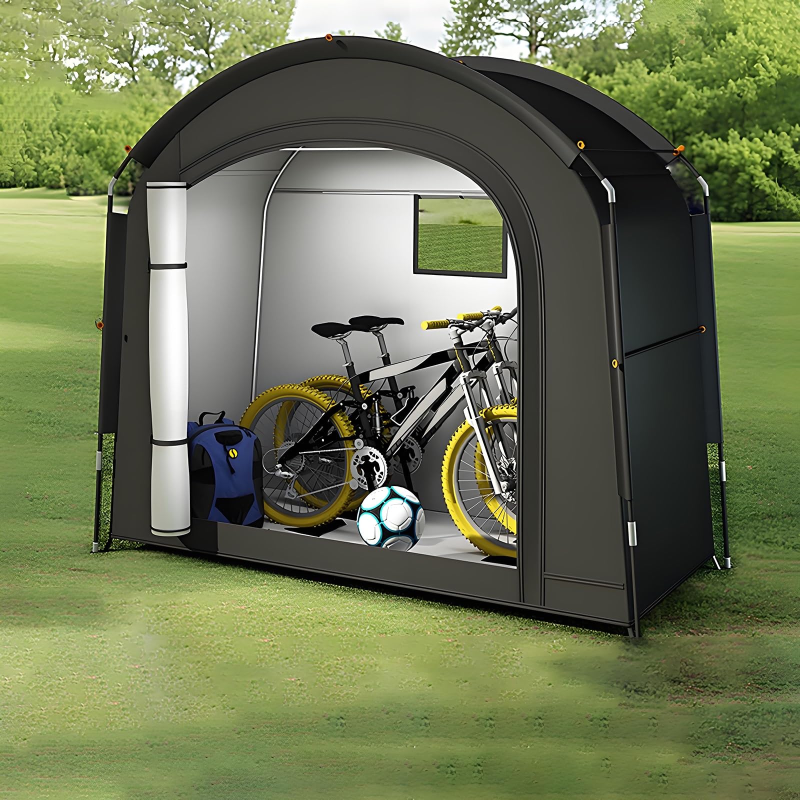 【ポイント2倍!特定商品!11月限定!】サイクルハウス 自転車置き場 アウトドアバイクカバー 3-4台用 収..
