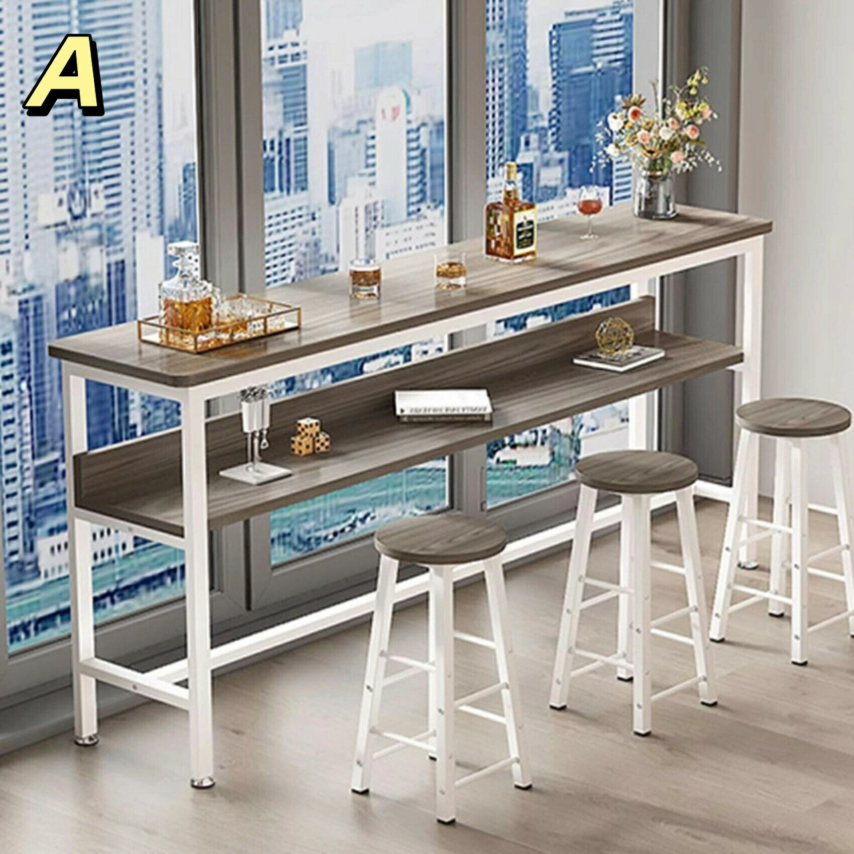 【ポイント3倍!特定商品!11月限定!】カウンターテーブルバーカウンター カウンターテーブルセット ブル&スツール 4点セット おしゃれ 木製 ダイニングテーブ...