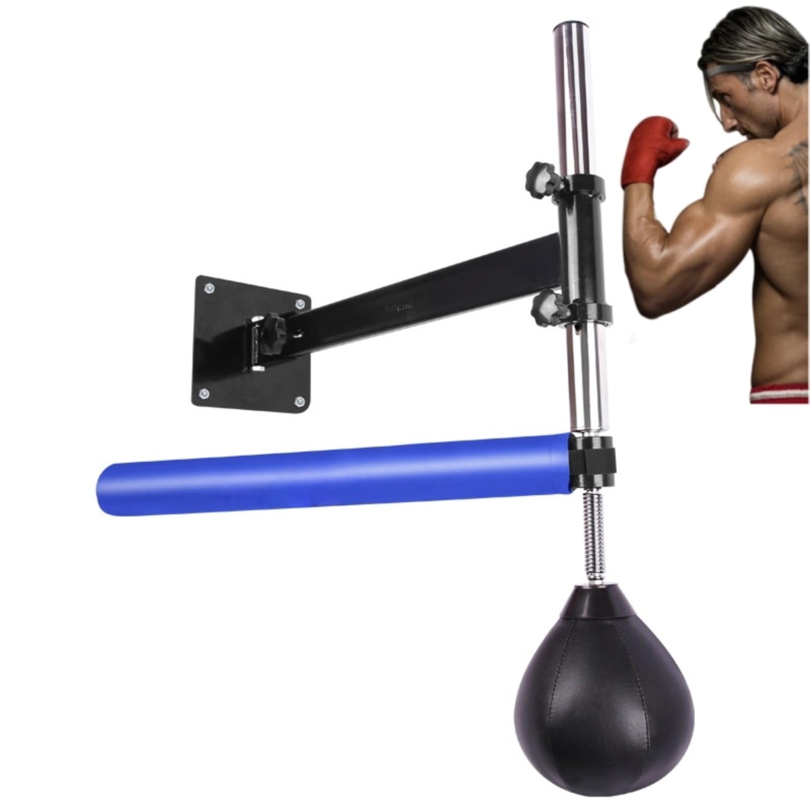 【ポイント3倍!特定商品!11月限定!】パンチングボール 壁マウント ボクシング スピニングバー 360°回転 ボクシング トレーナー器具 壁掛けスピードボール...