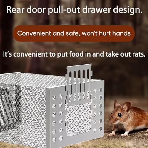 全自動ネズミ捕りかご 家庭用連続自動トラップ ネズミ捕り 小型かご 捕獲 害獣 ト...