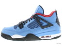 AIR JORDAN 4 RETRO "TRAVIS SCOTT" 308497-406 university blue/black エア ジョーダン レトロ トラヴィス・スコット 【新古品】