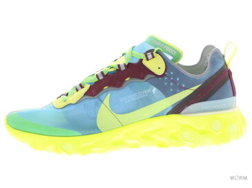 NIKE REACT ELEMENT 87 / UNDERCOVER bq2718-400 lakeside/electric yellow ナイキ リアクト エレメント アンダーカバー 未使用品【中古】